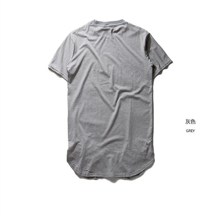 New-Fashion-extend-oversized-T-Shirt-Kanye-West-Hip-Hop-Rap-t-Shirt-Male-Ripped-Destroy