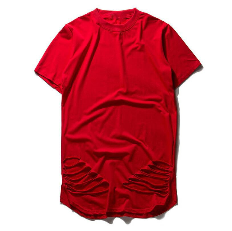 New-Fashion-extend-oversized-T-Shirt-Kanye-West-Hip-Hop-Rap-t-Shirt-Male-Ripped-Destroy