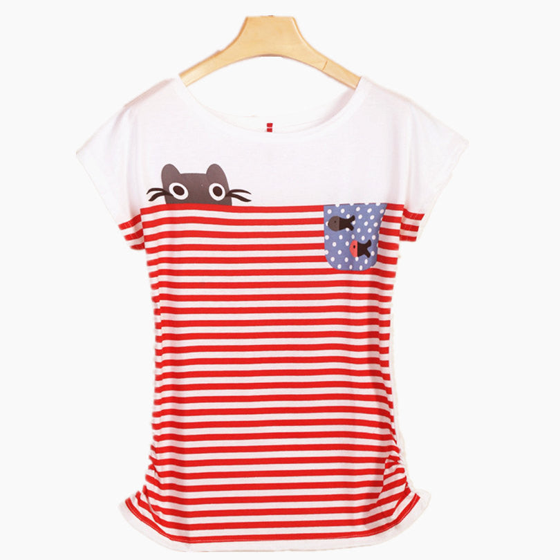 2016 Women Simple Stripe Blouse